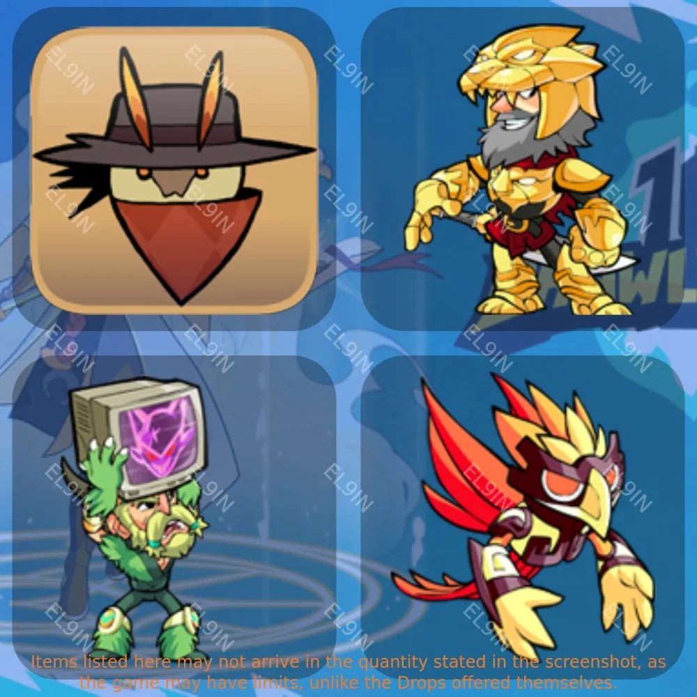 Brawlhalla Твич Дропсы 4 предметов