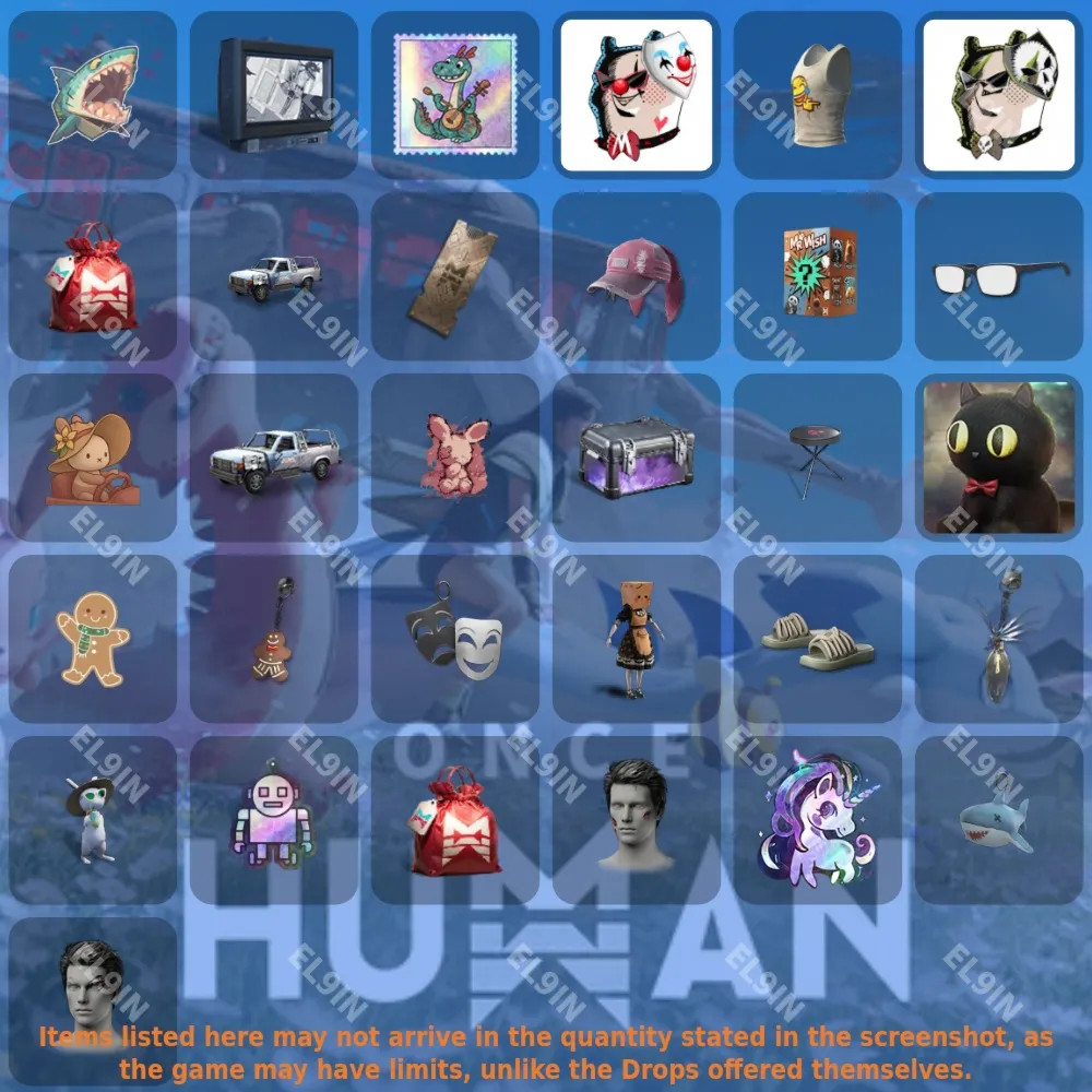 Once Human Твич Дропсы 31 предметов