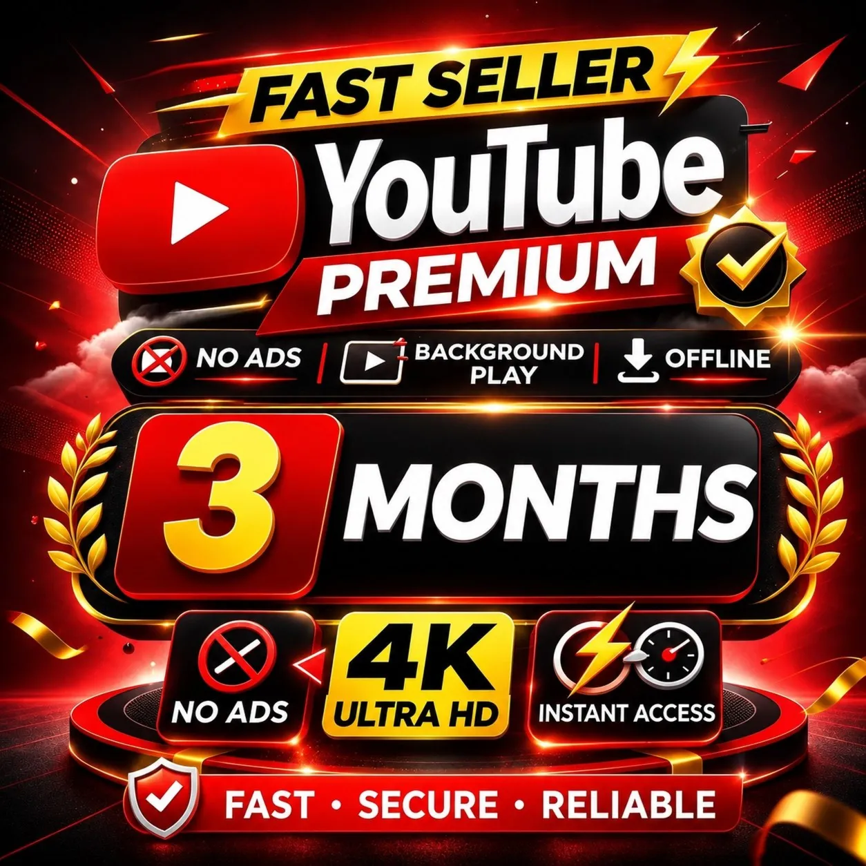 YOUTUBE PREMIUM 3 | No Login Requirement | Full Warranty