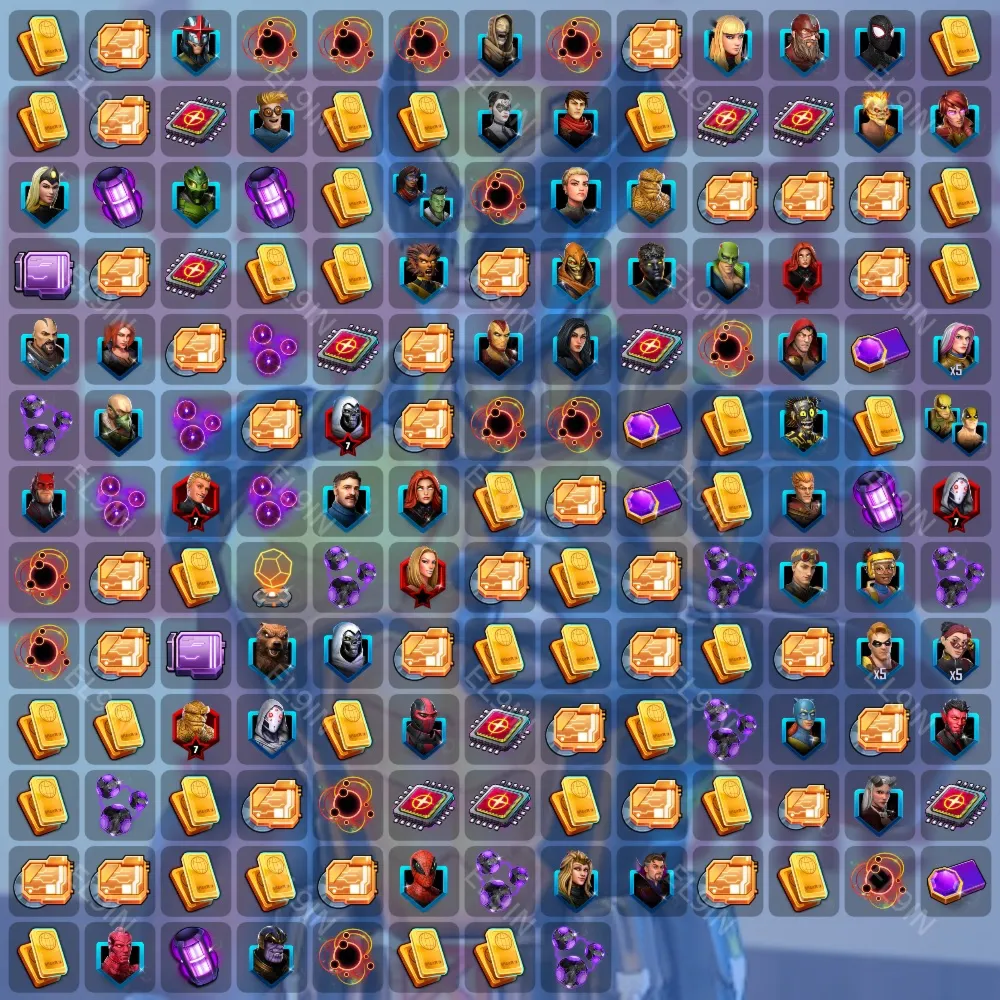 ⚡MARVEL Strike Force🎲Твич Дропсы🌟169 предметов + 🎁