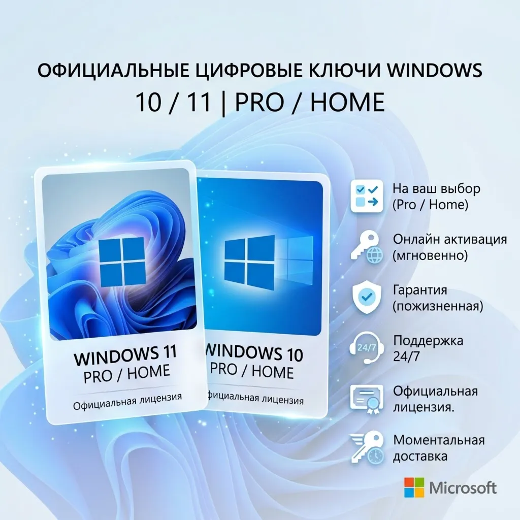Windows 10/11 Retail Официальная лицензия