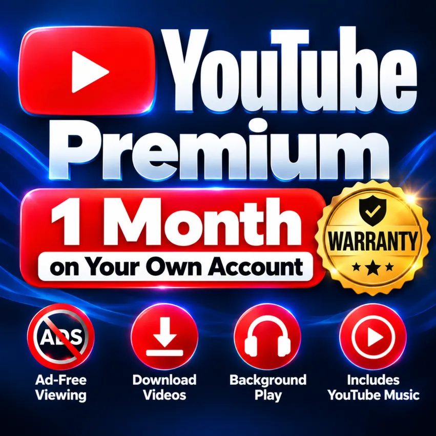 YouTube Premium на 1 месяц на вашем личном аккаунте