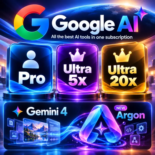Google AI Ultra 20x, 5x, Pro: Gemini 4 Argon, Antigravity | FAST, FULL WARRANTY