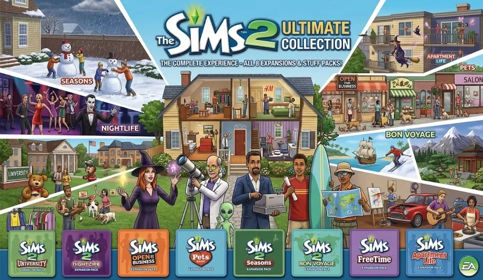 The Sims 2: Наследие 2025 I EA App I Все дополнения