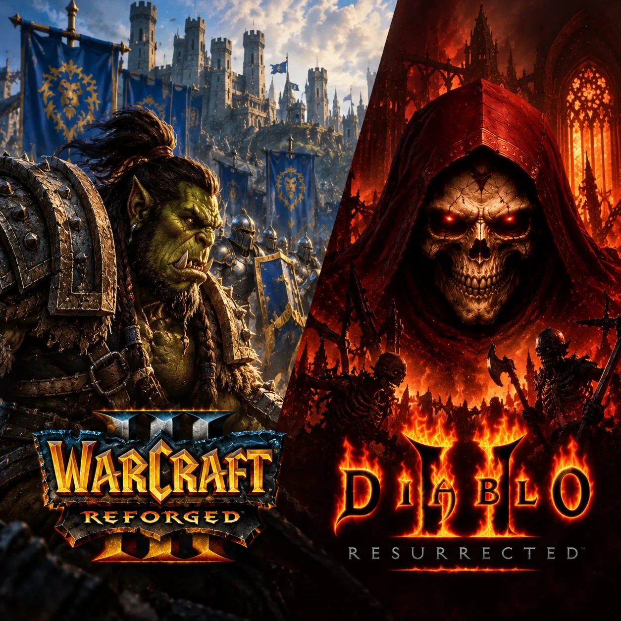 🟣WarCraft 3 Reforged + DIBALO 2 + DLC Warlock ✅Battle.net