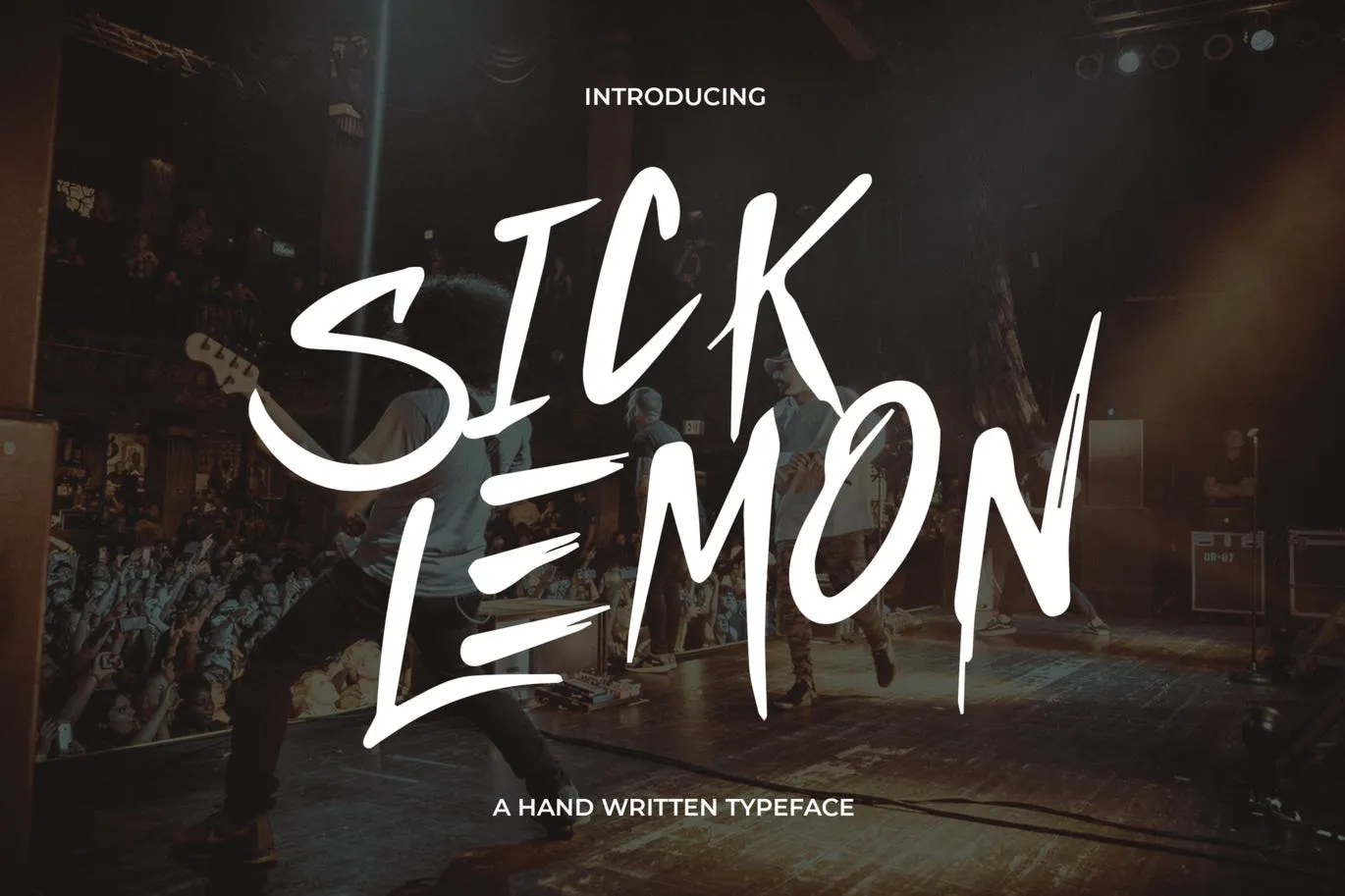 Шрифт SICK LEMON – ручной письменный тип
