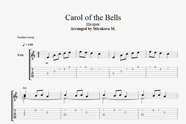 Carol of the Bells (Щедрик)