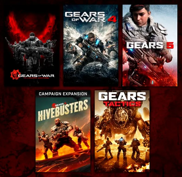 Gears of War 1, 4, 5 Hivebusters Онлайн Без ПО