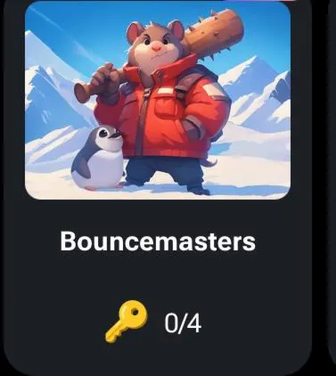 Bouncemasters КОДЫ НА КЛЮЧИ ДЛЯ HAMSTER KOMBAT