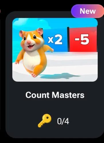 Count Masters КОДЫ НА КЛЮЧИ ДЛЯ HAMSTER KOMBAT
