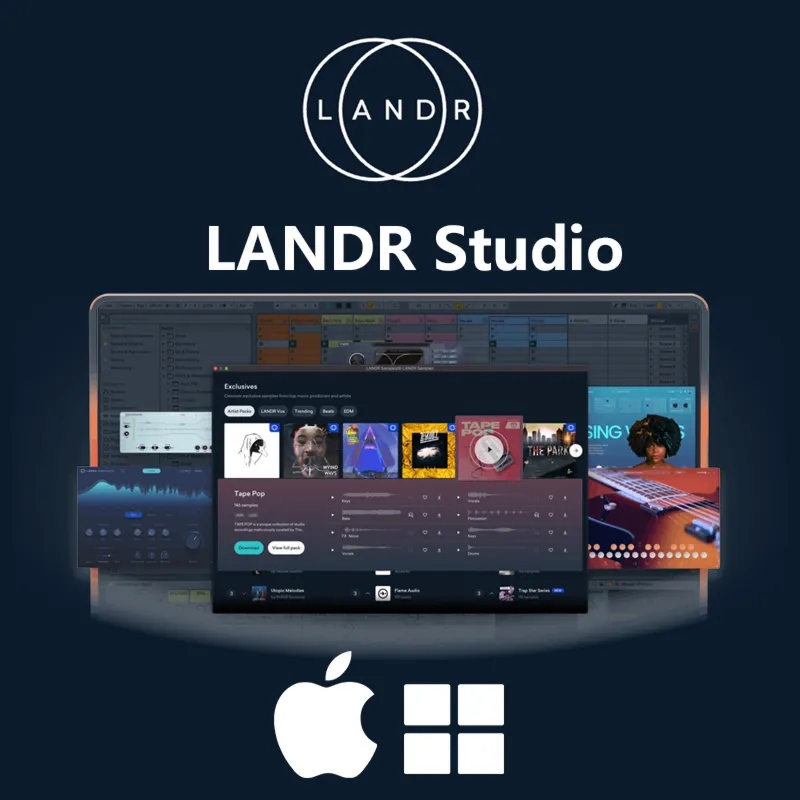LANDR Studio 2-4 MONTHS YOUR ACCOUNT PLUGINS