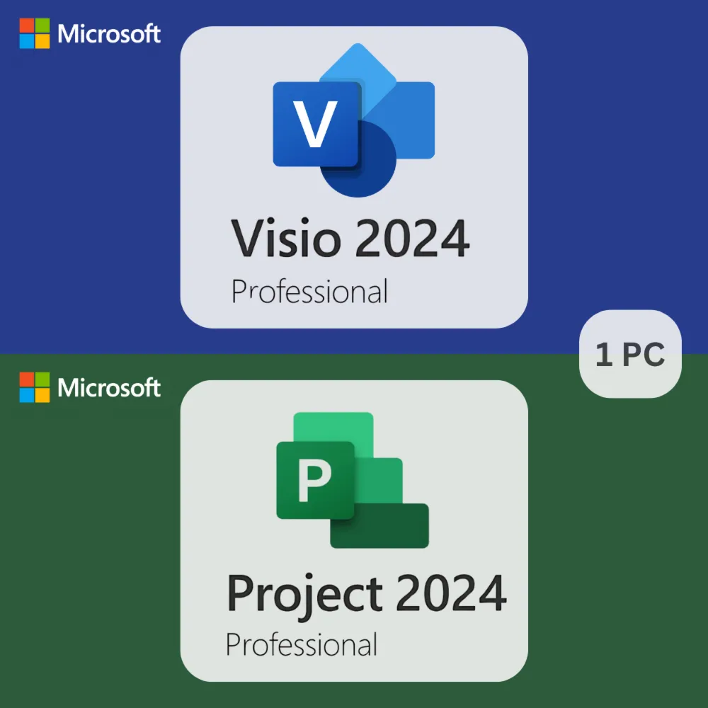 Microsoft PROJECT / VISIO PRO 2021/2024 RETAIL GLOBAL