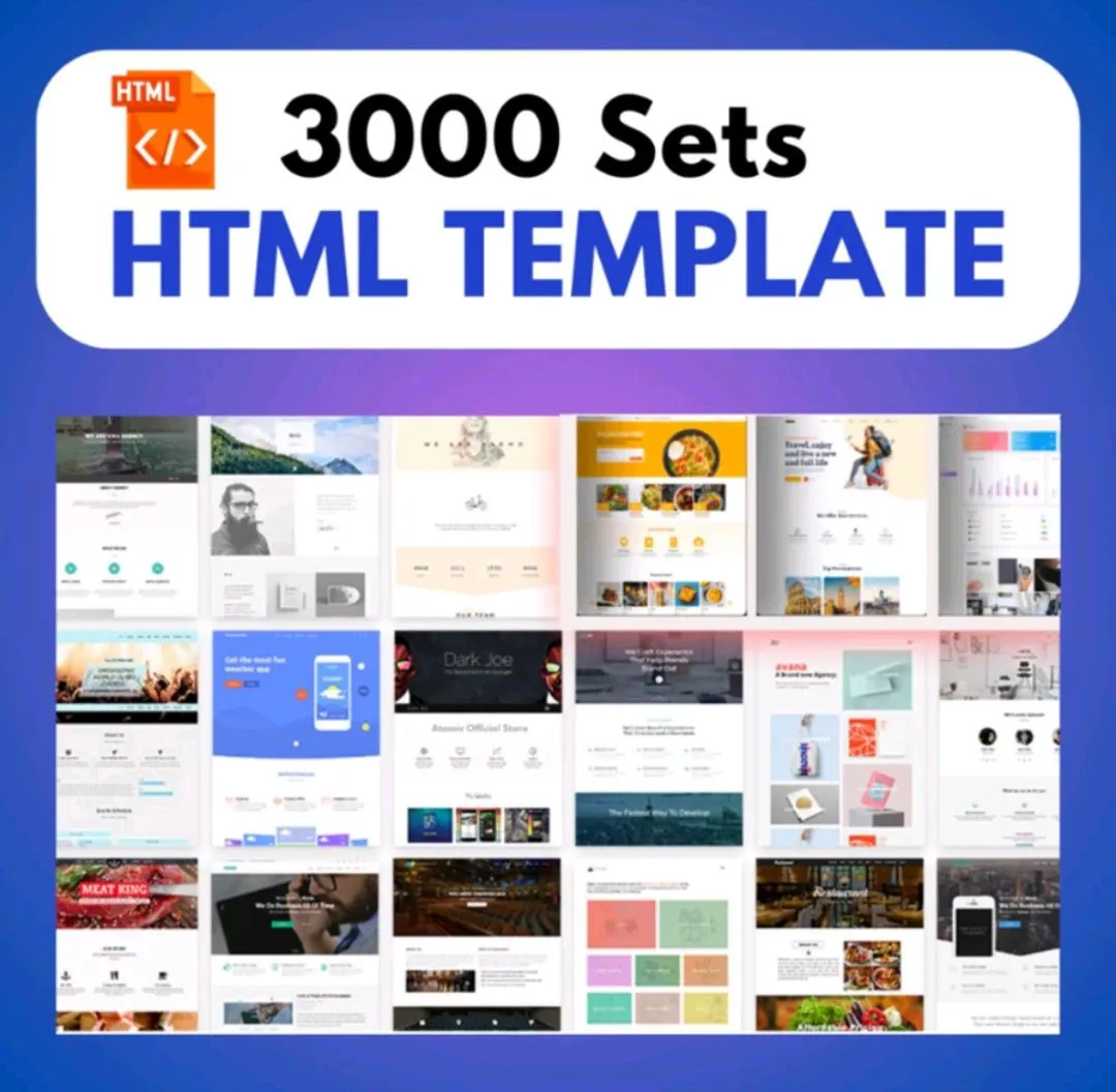 3000 Премиальный набор шаблонов HTML, CSS и JS