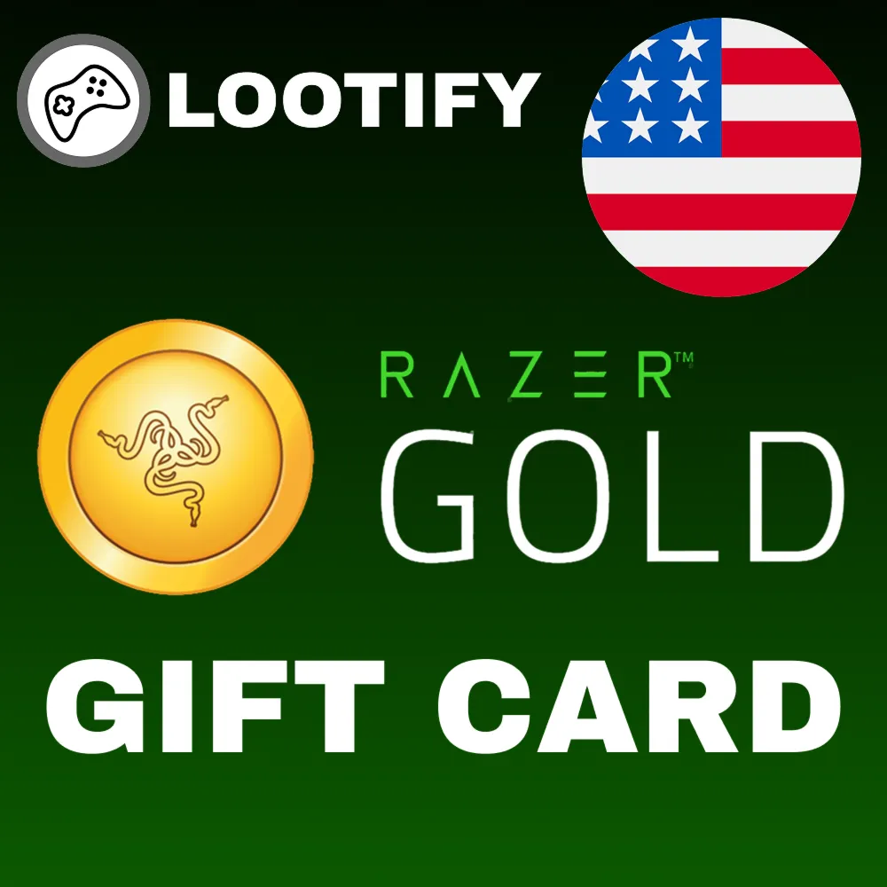 Razer Gold Gift Card 1/5/10/25/50/100 USD США