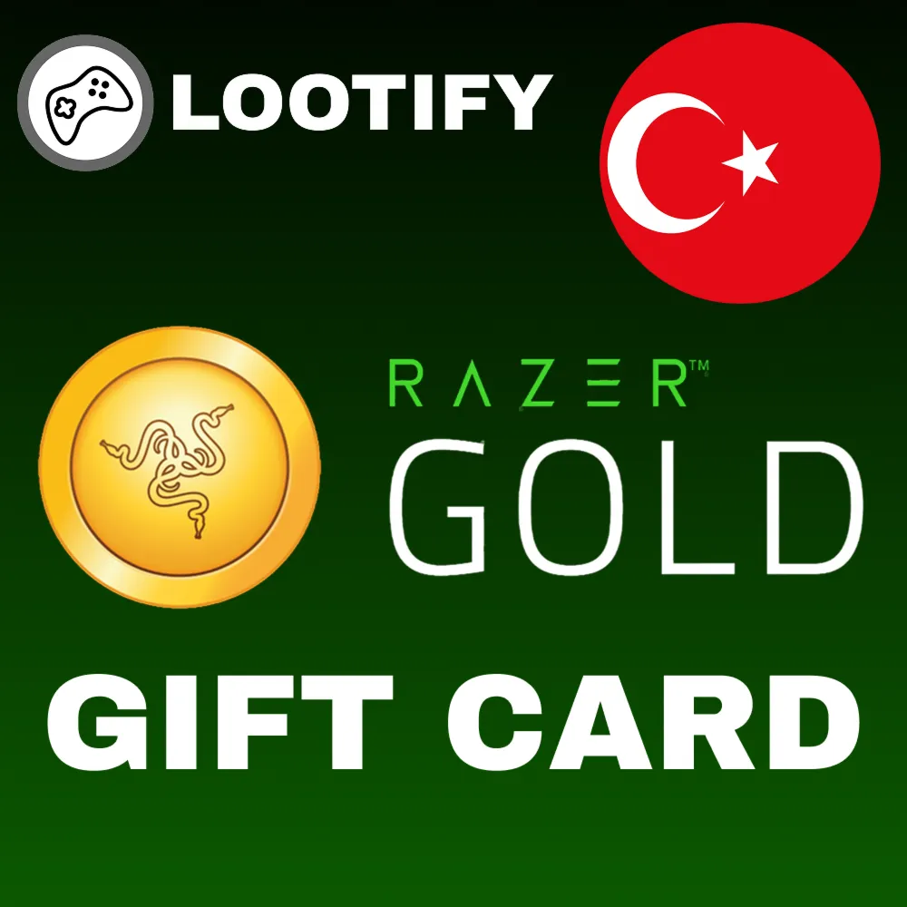Razer Gold Gift Card 5/25/50/100/500 TRY Турция