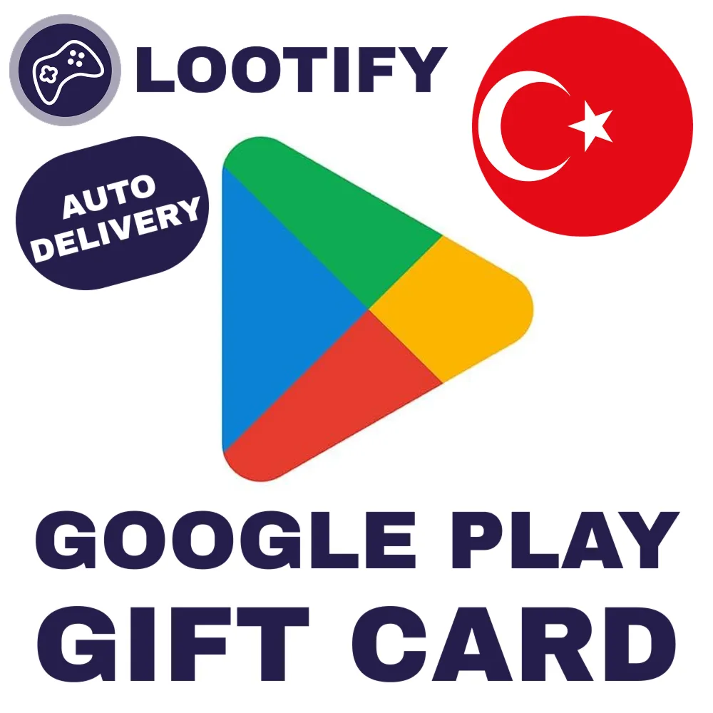 Google Play Подарочная Карта (АВТО) 25 – 1000 TRY TL Турция