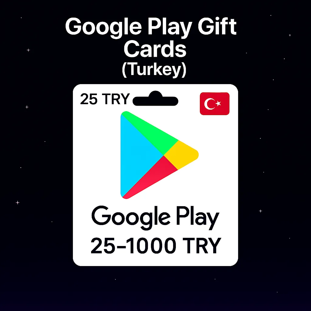 Google Play Gift Cards (Турция) 25 1000 TRY Коды