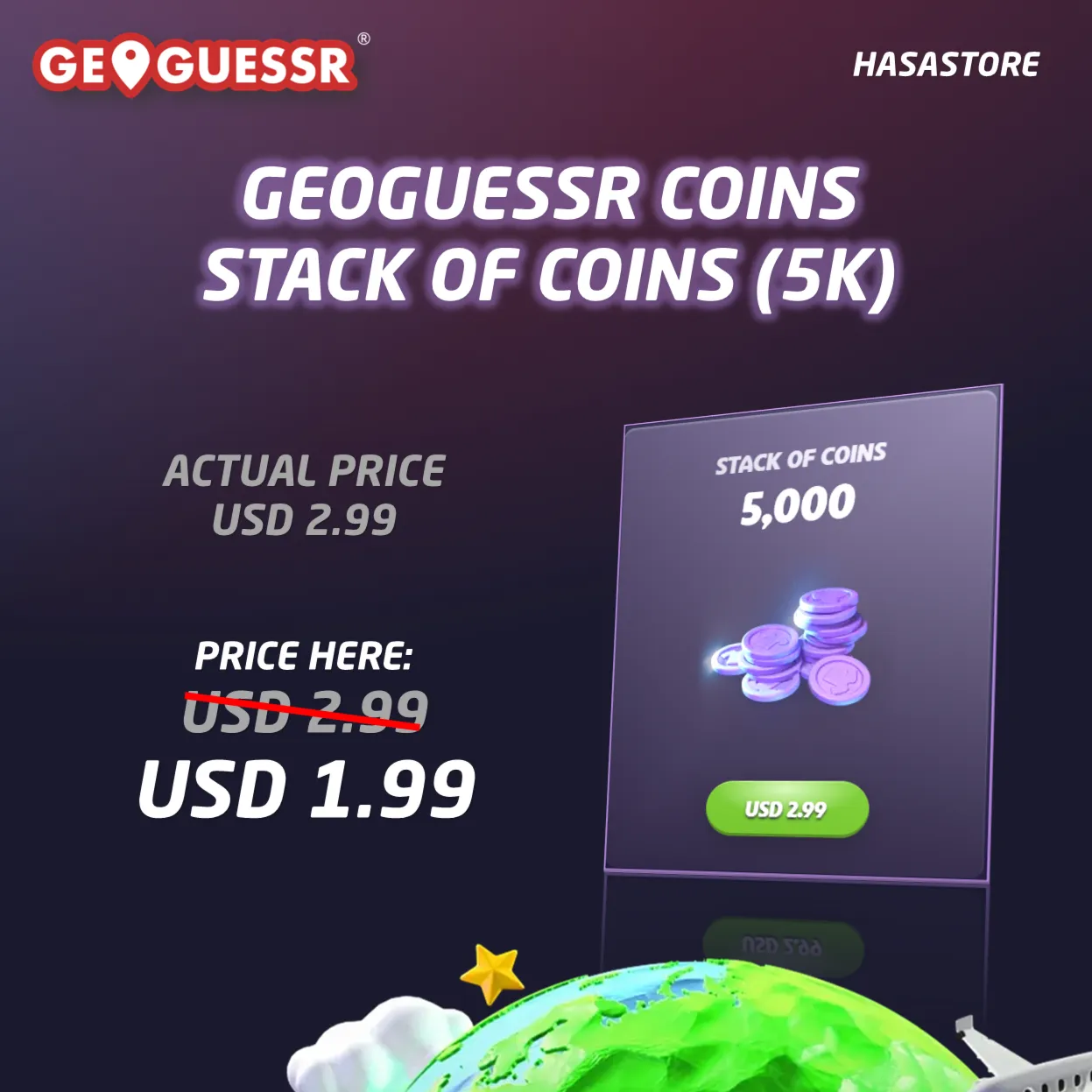 GeoGuessr Coins Покупайте на свой счет