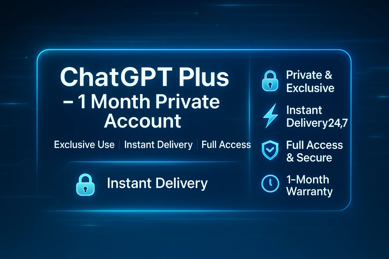 ChatGPT Plus 1 месяц, авто-доставка (auto delivery)