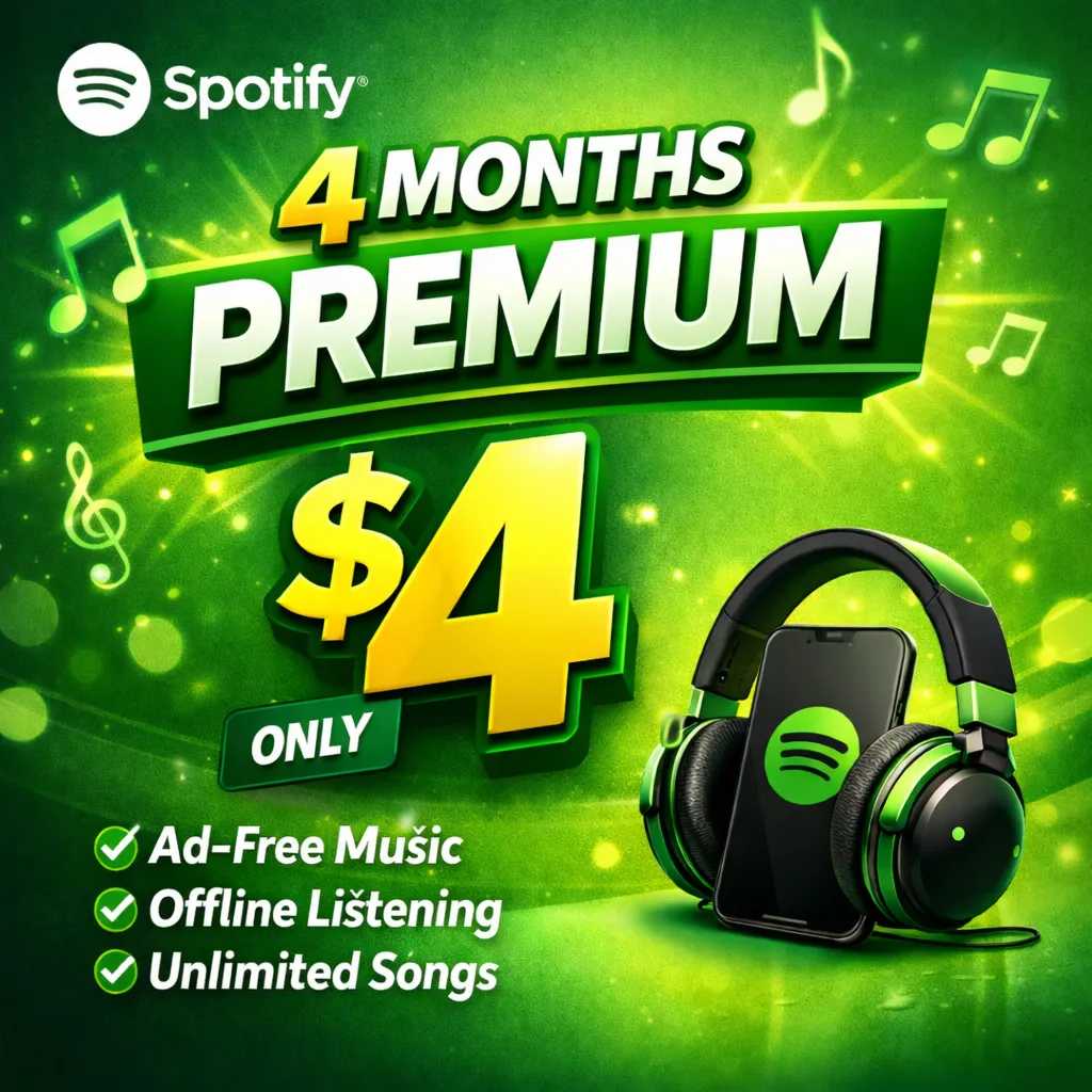 SPOTIFY PREMIUM INDIVIDUAL 4 МЕСЯЦ ГАРАНТИЯ