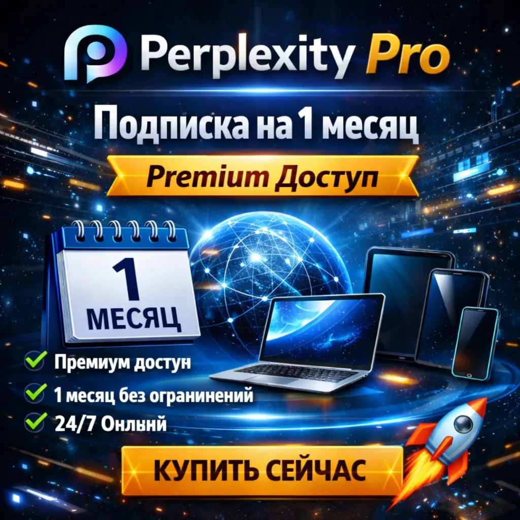 Perplexity Pro Подписка на 1 месяц Premium Доступ Аккаунт